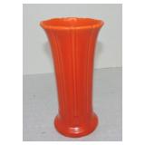 Vintage Fiesta 8" flower vase, red
