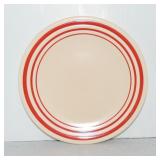 RARE Vintage Fiesta 6" ivory with red stripe plate