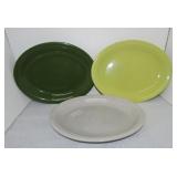 Vintage Fiesta oval platter group, 3 - 50"s