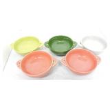 Vintage Fiesta cream soup group, 5 - 50