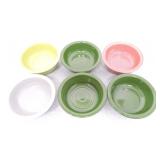 Vintage Fiesta 4 3 /4" fruit bowl group,
