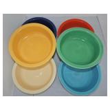 Vintage Fiesta 9 1/2" nappy bowl group,