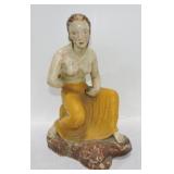 Pottery figure of a lady, 14"