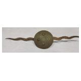 Antler shield, 36", missing on brass rosette