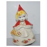 Hull Red Riding Hood 13" cookie jar, hairline