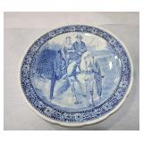 Delft blue & white charger, 16"