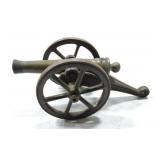 Iron and brass cannon, 7 1/2"