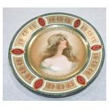 Austrian Beehive portrait plate, 9 1/2"