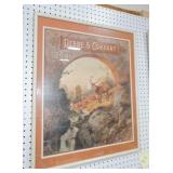 Deere & Co framed poster, 28"x23"