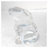 Baccarat glass rabbit, 3"