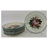 Villeroy & Boch Dresden set of 10 - 8" floral