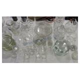 Lot of assorted glassware: dinnerware, stemware,