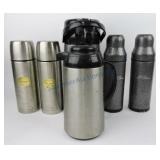 Lot of 6 thermoses, 4 L.L. Bean
