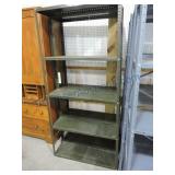 Lot of 2 metal shelving units, 72"h, 36"w, 12"d
