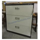 Metal 3 drawer lateral file cabinet,