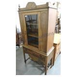 China cabinet 66"h, 30"w