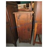 Small pine cupboard, 36"h, 16"w