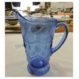 Greentown cobalt teardrop and tassel water