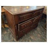 Old three drawer dresser seems really solid,