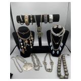 Assortment of costume jewelry