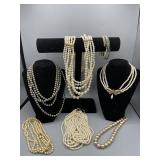 Pearl costume jewelry