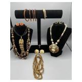 Assortment of costume jewelry