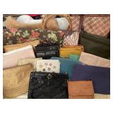 Collection of hand bags and purses