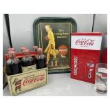 Coca-cola collection includes tray, 6 1899
