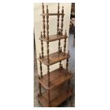 Nice solid stand five tear. Stan 49 inches tall