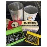 Bullet reload lot Including a Lee bullet mold