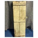 Old military box, ammunition for Canon with empty