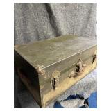Old chest measures 28 inches wide 16 inches deep