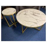 Matching coffee table and end table. Coffee table