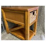 New end table with USB plug-ins on the back and