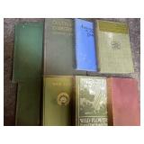 Collection of vintage books, includes home