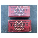 Peters 22 long rifle TRAGET rimfire cartridges,