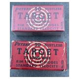 Peters 22 long rifle TRAGET rimfire cartridges,