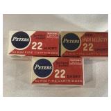 Peters "golden bullet? 22 short rounds. 50 rim