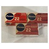 Peters "golden bullet? 22 short rounds. 50 rim
