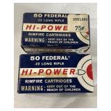 Federal cartridge Corp, Hi-Power 22 long rifle