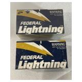 Federal Lightning 22 long rifle high velocity. 50