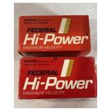 Federal Hi-Power 22 long rifle hollow point . 50