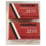Federal standard velocity 22 long rifle. 50