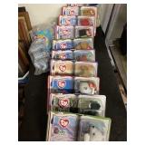 Collection of beanie babies still in package