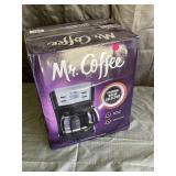 Mr. coffee 12 cup coffee pot black and stainless