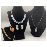 Collection of vintage costume Jewelry
