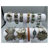 Set of 11 chunky bracelets