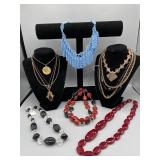 Lot of beaded costume jewelry