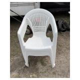 Set of four outdoor patio chairs
