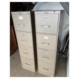 Matching pair of steel case file cabinets, oh